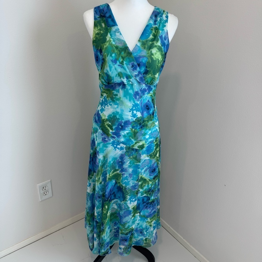 Studio 1940 Floral Babydoll Midi Sleeveless Dress Fairy Mermaid Y2K 6